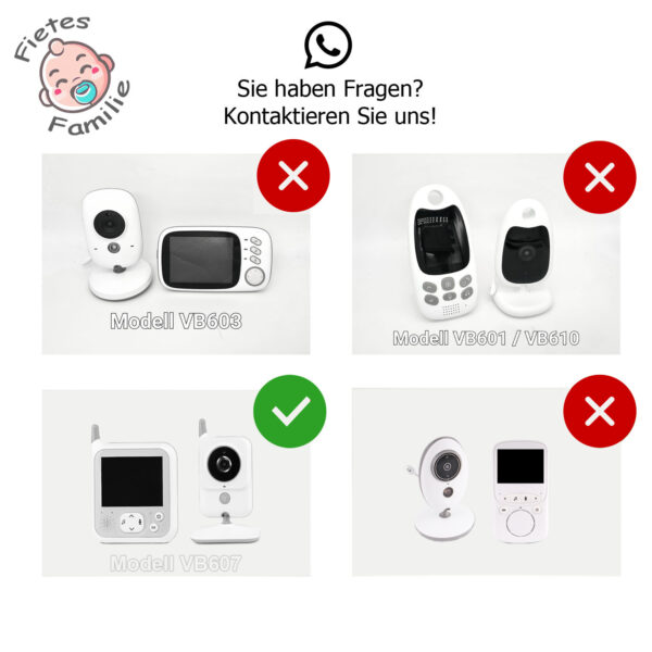 Akku für Babyphone Biofun VB607, Lionello 7.1, Oretti V8, TarkTark, Eysaft u. a. – Bild 2